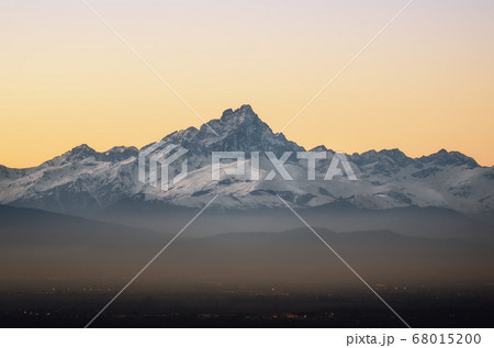 the Mount Viso (Monviso), one of the main peaks of the piedmontese Alps (Italy) 68015200