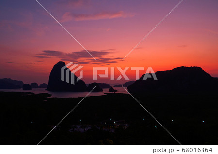 View of dawn from Samet nangshe viewpoint 68016364