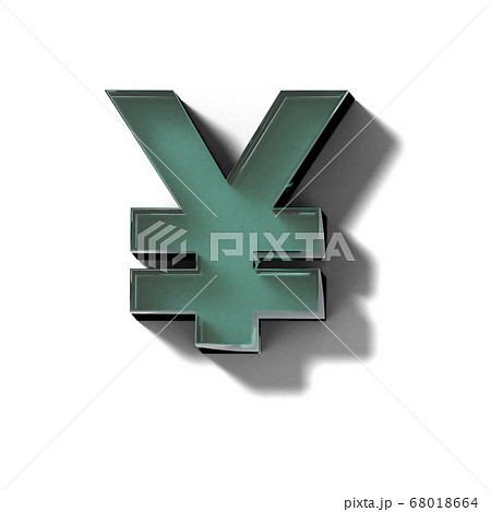 リアルなガラスのブロックの円マーク 68018664