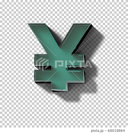 現實的玻璃塊上的圓圈標記 68018664