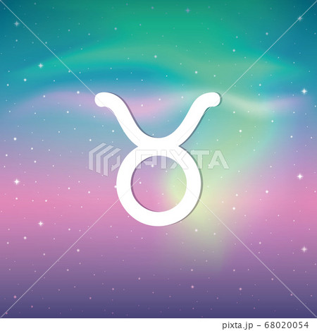 zodiac sign taurus horoscope in colorful starry sky 68020054