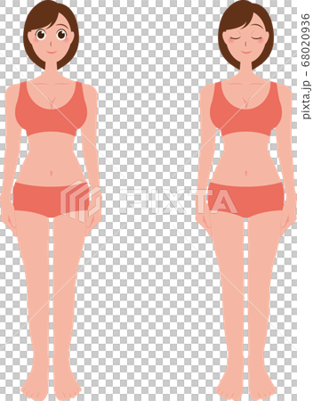 Woman in lingerie underwear beauty whole body - Stock Illustration  [68020936] - PIXTA