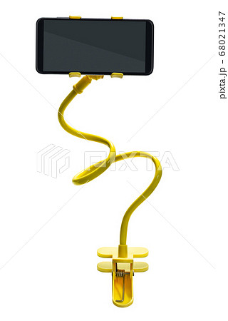 Smartphone clamp holder isolated 68021347