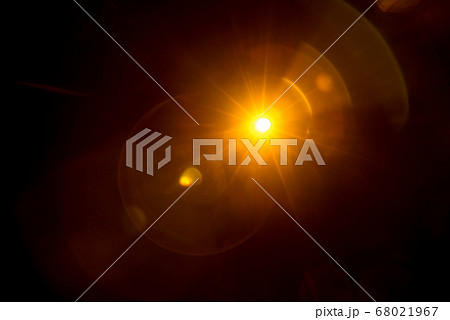 Abstract Natural Sun flare on the black 68021967