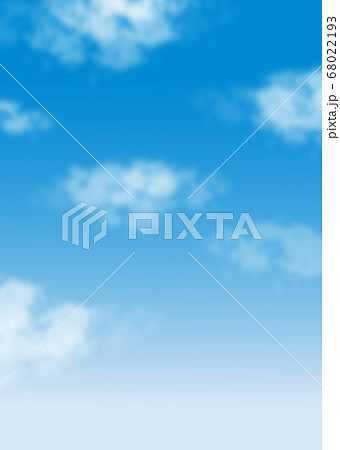 雲と空 夏空 背景素材 イラストのイラスト素材