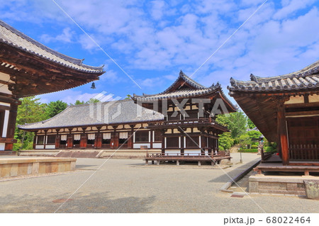 【奈良県】 唐招提寺(講堂と礼堂) 【奈良県】 唐招提寺(講堂と礼堂) 68022464