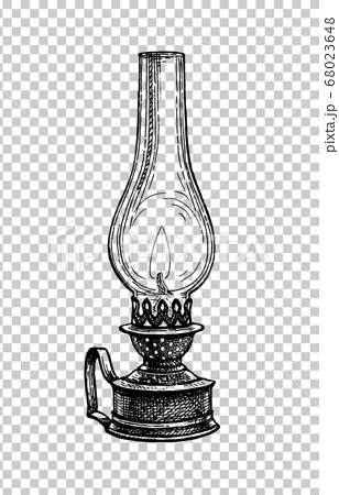 Oil oil antique lamp Still in