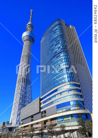 【東京都】 東京スカイツリーとイーストタワー 【東京都】 東京スカイツリーとイーストタワー 68024642