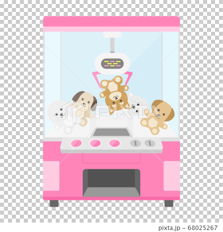 Illustration of crane game machine 68025267