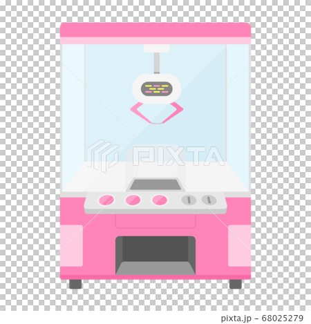 クレーンゲーム機のイラスト クレーンゲーム機のイラスト 68025279