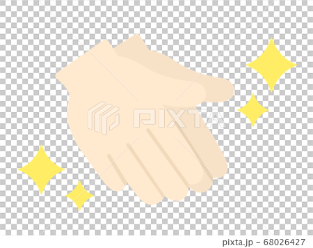 手の除菌のアイコンイラスト 68026427