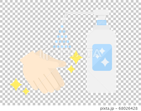 Hand sanitizer icon illustration 68026428