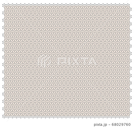 江戸小紋　梅鉢　背景オレンジ 68029760