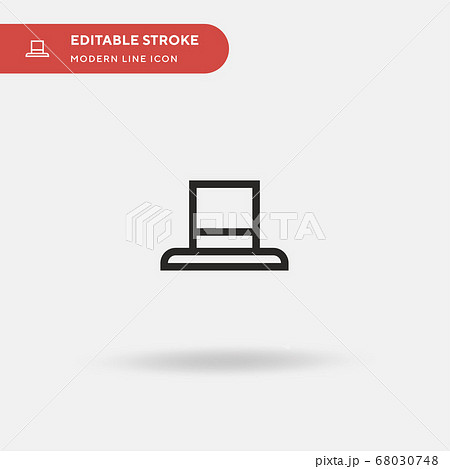 Tall Hat Simple vector icon. Illustration symbol design template for web mobile UI element. Perfect color modern pictogram on editable stroke. Tall Hat icons for your business project 68030748
