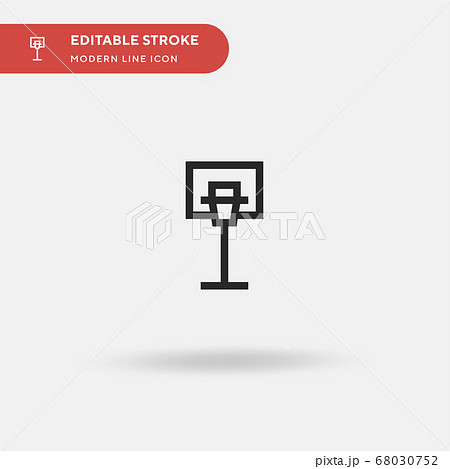 Basketball Simple vector icon. Illustration symbol design template for web mobile UI element. Perfect color modern pictogram on editable stroke. Basketball icons for your business project Basketball Simple vector icon. Illustration symbol design template for web mobile UI element. Perfect color modern pictogram on editable stroke. Basketball icons for your business project 68030752