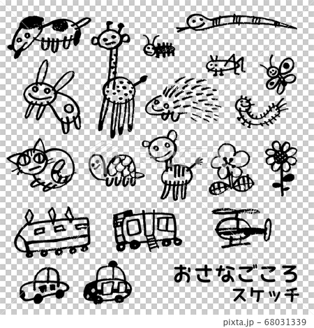 おさなごころスケッチ（モノクロ） 68031339