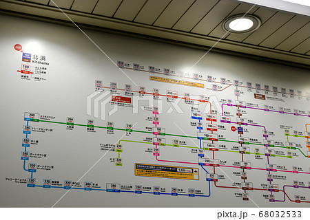 大阪メトロ堺筋線北浜駅のきっぷ運賃表 68032533