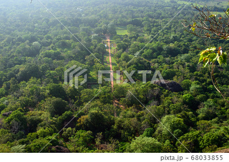 シギリヤ・ロック頂上よりの風景　スリランカ 68033855