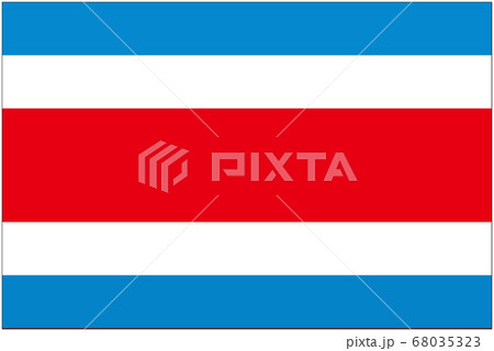 コスタリカの国旗 民間用のイラスト素材