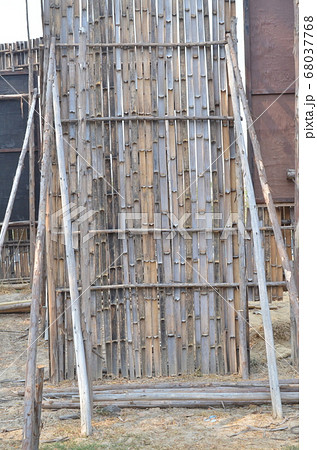 Fence, bamboo wall. 68037768