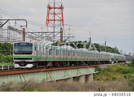 高崎線　岡部－本庄　JR東日本　E231系1000番台　U516編成（小山） 68038518