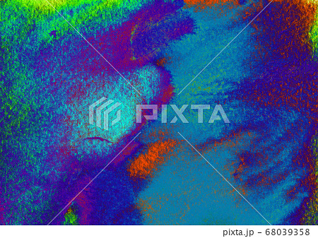 Blue green orange colors on textured paper background. Grunge vibrant painting effect pattern. Raster illustration with space for text, for media advertising website fashion concept design, banner Blue green orange colors on textured paper background. Grunge vibrant painting effect pattern. Raster illustration with space for text, for media advertising website fashion concept design, banner 68039358