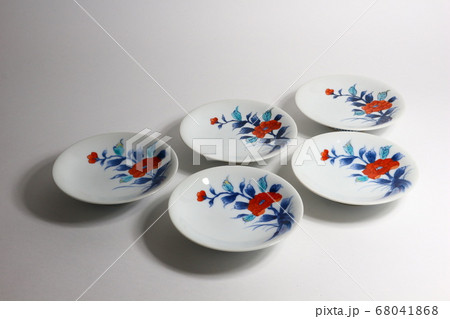 有田焼 染錦 銘々皿 骨董品 68041868