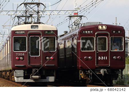阪急電車　京都線3300系、7300系 68042142
