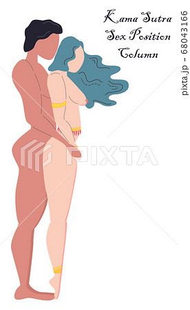 Kama Sutra, a man and a woman have sex. The art of 68043166