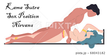 Kama Sutra, a man and a woman have sex. The art of 68043182