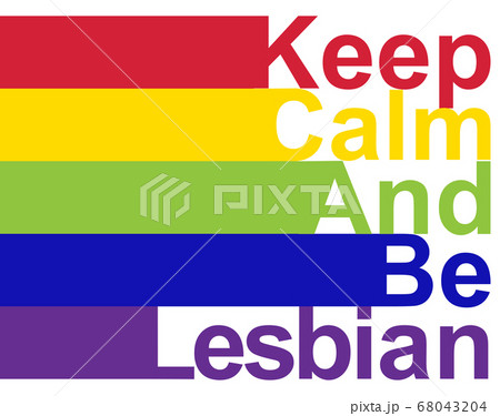 LGBT concept, motivating phrase in the colors of 68043204
