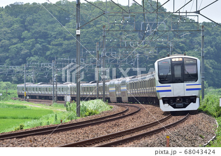 総武本線 物井-佐倉 JR東日本 E217系 Y-2編成(鎌倉) 総武本線 物井-佐倉 JR東日本 E217系 Y-2編成(鎌倉) 68043424