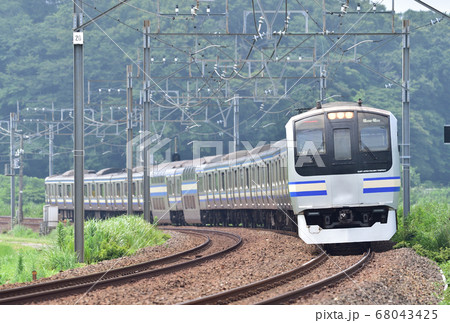 総武本線 物井-佐倉 JR東日本 E217系 Y-43編成(鎌倉) 総武本線 物井-佐倉 JR東日本 E217系 Y-43編成(鎌倉) 68043425