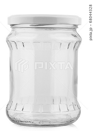 Glass jar isolated on white background . 68044328