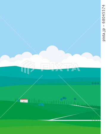 ヴァル・ドルチャ val d'orcia トスカーナ toscana 夏 入道雲 ヴァル・ドルチャ val d'orcia トスカーナ toscana 夏 入道雲 68045574