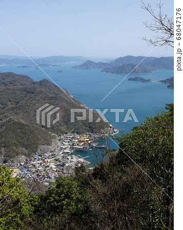 広島県大崎上島 神峰山から見える木江地区 広島県大崎上島 神峰山から見える木江地区 68047176