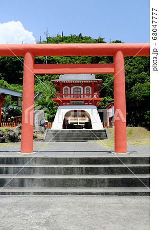 龍宮神社の綺麗な鳥居 龍宮神社の綺麗な鳥居 68047777