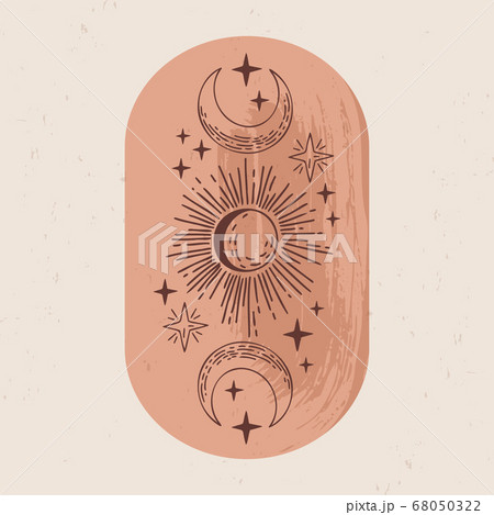Mystery lineart logo template 68050322