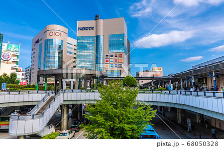 日本の川崎都市景観 溝の口駅（武蔵溝ノ口駅）前などを望む＝8月2日 68050328