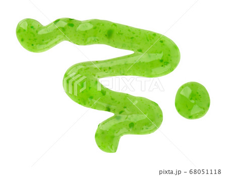 Kiwi jam drizzle isolated on white background. 68051118