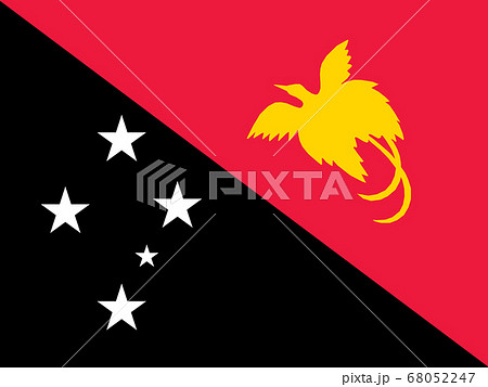 国旗　パプアニューギニア 68052247
