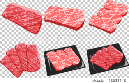 カルビ 焼肉メニューのイラスト素材