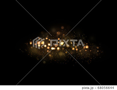 Golden dust sparks. 68056644