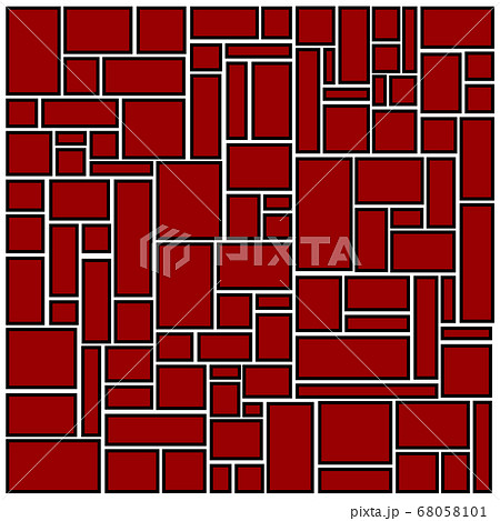 四角を多用した幾何学模様の背景素材のイラスト素材