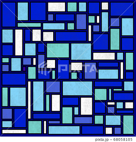 四角を多用した幾何学模様の背景素材のイラスト素材