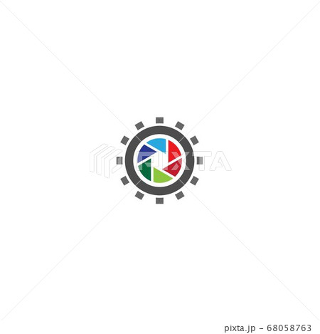 Camera shutter  logo gear 68058763