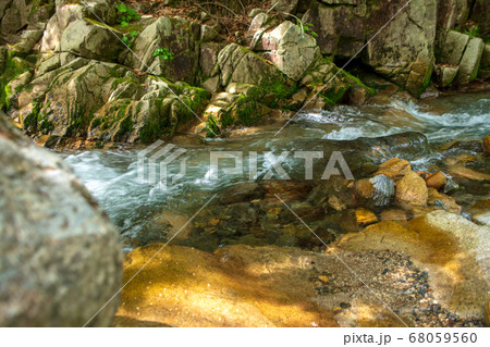 新緑の照葉峡　奥利根　　群馬県みなかみ町　　 68059560