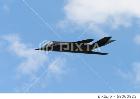 アメリカ空軍F-117ナイトホーク水平飛行 アメリカ空軍F-117ナイトホーク水平飛行 68060825