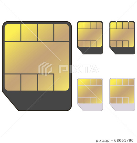 SIMカード　黒と白 68061790