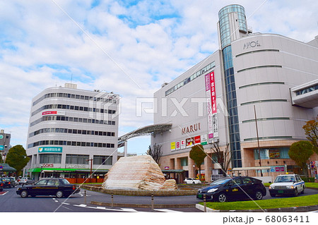 草加駅東口 埼玉県草加市 の写真素材